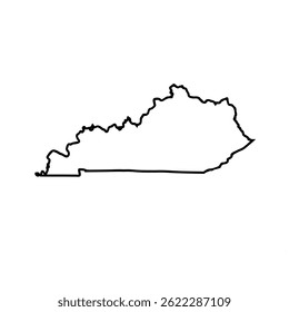 esboço do estado de Kentucky