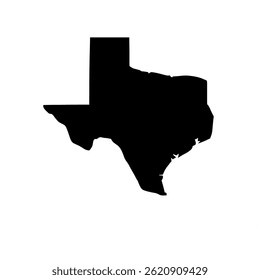 contorno do estado do Texas ícone vetor