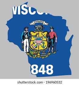 Outline of the State of Wisconsin