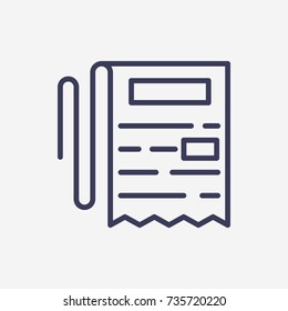 Outline statement icon illustration vector symbol