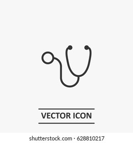 Outline Stetoscope Health Icon Illustration Vector Symbol