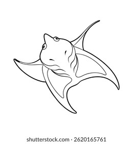 Esquema de un Vector de arte de línea de raya