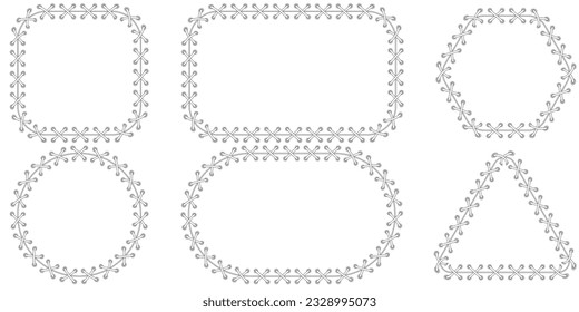 outline stitch brushes frame set