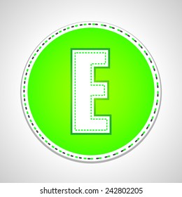 Outline Stitch Font and Numbers