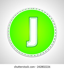 Outline Stitch Font and Numbers