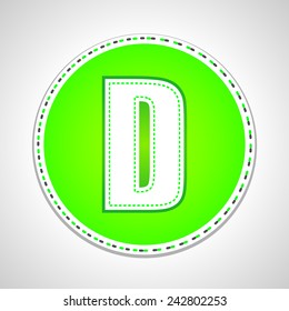 Outline Stitch Font and Numbers