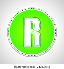 Outline Stitch Font and Numbers