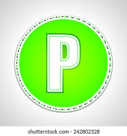 Outline Stitch Font and Numbers