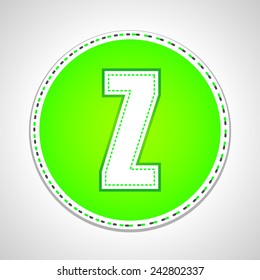Outline Stitch Font and Numbers