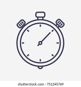 Outline stopwatch icon illustration vector symbol