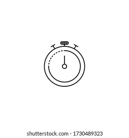 Outline stopwatch icon.stopwatch vector illustration. Symbol for web and mobile
