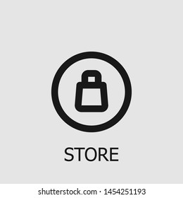 Outline store vector icon. Store illustration for web, mobile apps, design. Store vector symbol.