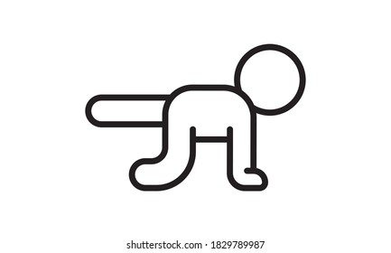 outline stretching leg exercise vector icon. isolated black simple line element illustration from gym and fitness concept. editable vector stroke stretching leg exercise icon on white background