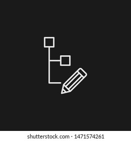 Outline structure vector icon. Structure illustration for web, mobile apps, design. Structure vector symbol.