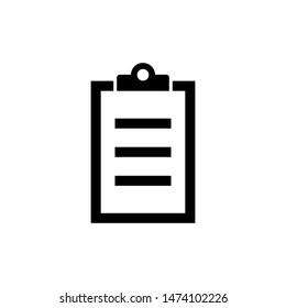 outline style of clipboard vector icon