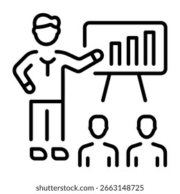 Um ícone de estilo de estrutura de tópicos representando a orientação