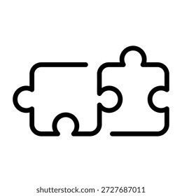 Un icono de estilo de esquema que representa la resolución de problemas