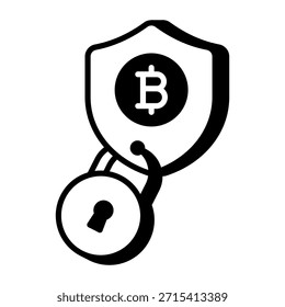 An outline style icon depicting security token