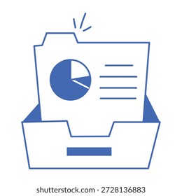 Un icono de estilo de esquema que representa archivos de datos 


