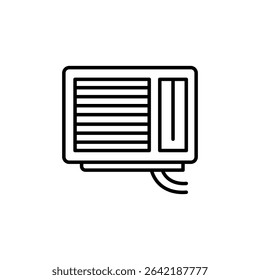 Outline Style Illustration Of An Air Conditioner Unit Isolated