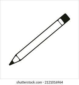 outline style pencil, vector design template