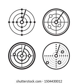 Outline style of radar icon