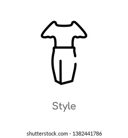 outline style vector icon. isolated black simple line element illustration from fashion concept. editable vector stroke style icon on white background