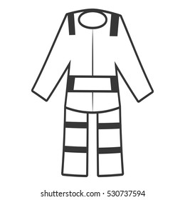 outline suit uniform worker protective vector illustration eps 10