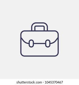 Outline suitcase icon illustration vector symbol