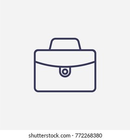 Outline suitcase icon illustration vector symbol