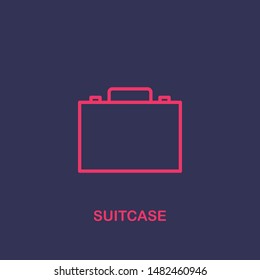 Outline suitcase icon.suitcase vector illustration. Symbol for web and mobile