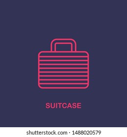 Outline suitcase icon.suitcase vector illustration. Symbol for web and mobile