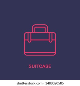 Outline suitcase icon.suitcase vector illustration. Symbol for web and mobile