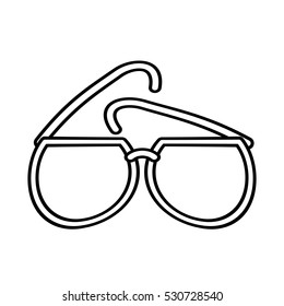 outline sunglasses fashionable beach sunny vector illustration eps 10