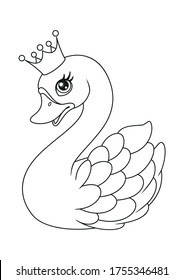 Swan Coloring Images Stock Photos Vectors Shutterstock