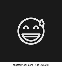 Outline sweat vector icon. Sweat illustration for web, mobile apps, design. Sweat vector symbol.
