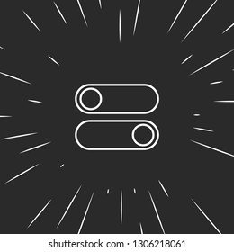 Outline switch button icon illustration isolated vector sign symbol