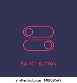 Outline switch button icon.switch button vector illustration. Symbol for web and mobile