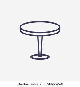 Outline table  icon illustration vector symbol