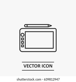 Outline  Tablet   icon illustration vector symbol