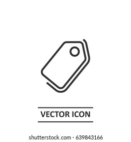 Outline   tag  icon illustration vector symbol