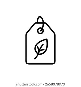 Esquema de una etiqueta con un símbolo de hoja cadena etiqueta naturaleza