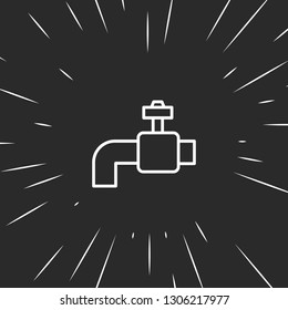 Outline tap icon illustration isolated vector sign symbol