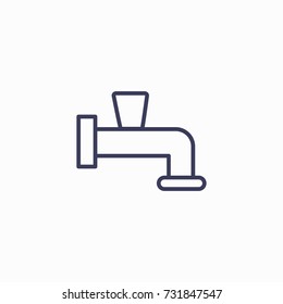 Outline tap  icon illustration vector symbol