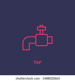Outline tap icon.tap vector illustration. Symbol for web and mobile