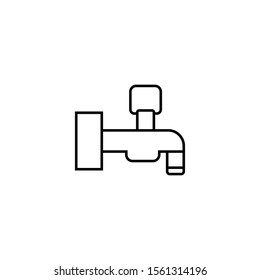 Outline tap water icon for web or corporate applications