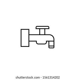 Outline tap water icon for web or corporate applications