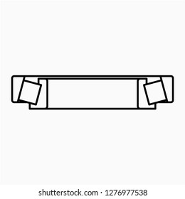 Outline tapered roller bearing vector icon