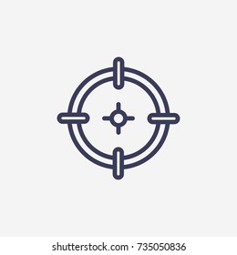 Outline target  icon illustration vector symbol