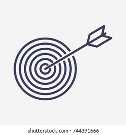 Outline target  icon illustration vector symbol